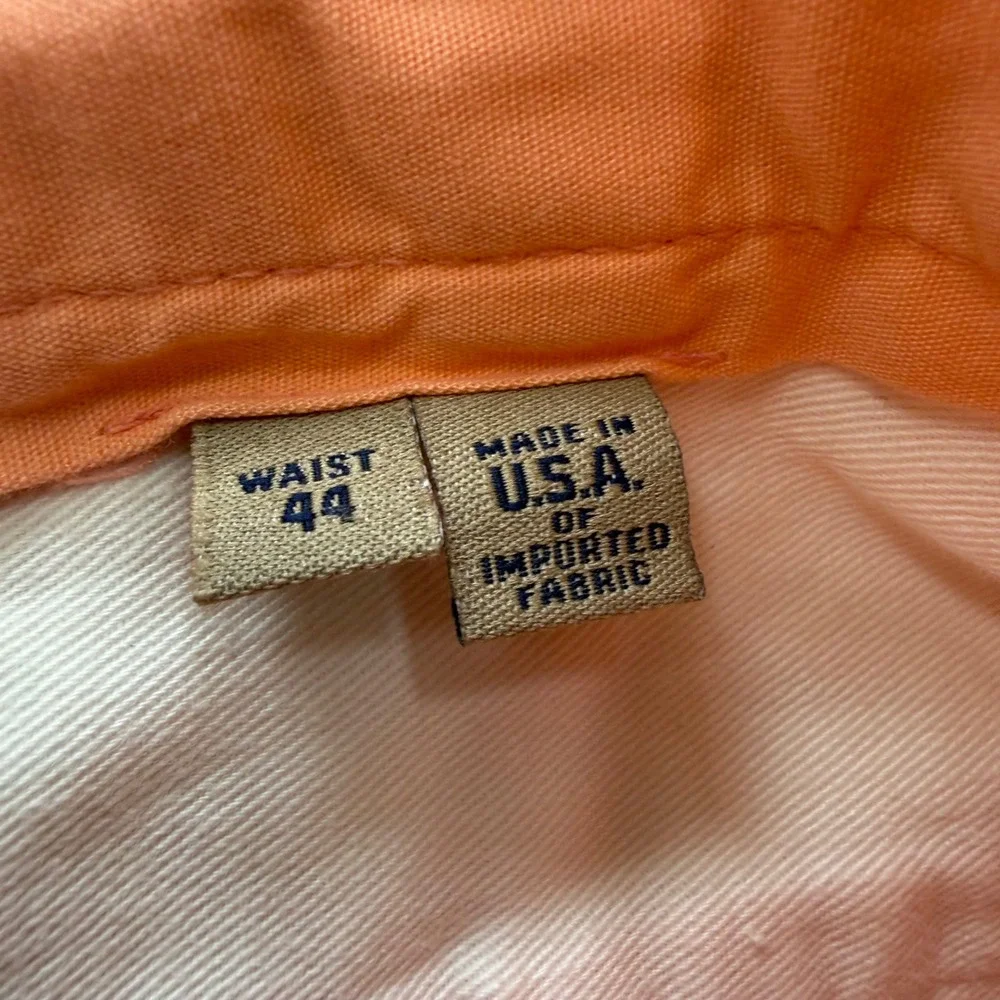 Bills Khakis M2 Model 2 Plain Front Standard Fit Poplin Pants Coral Orange 44